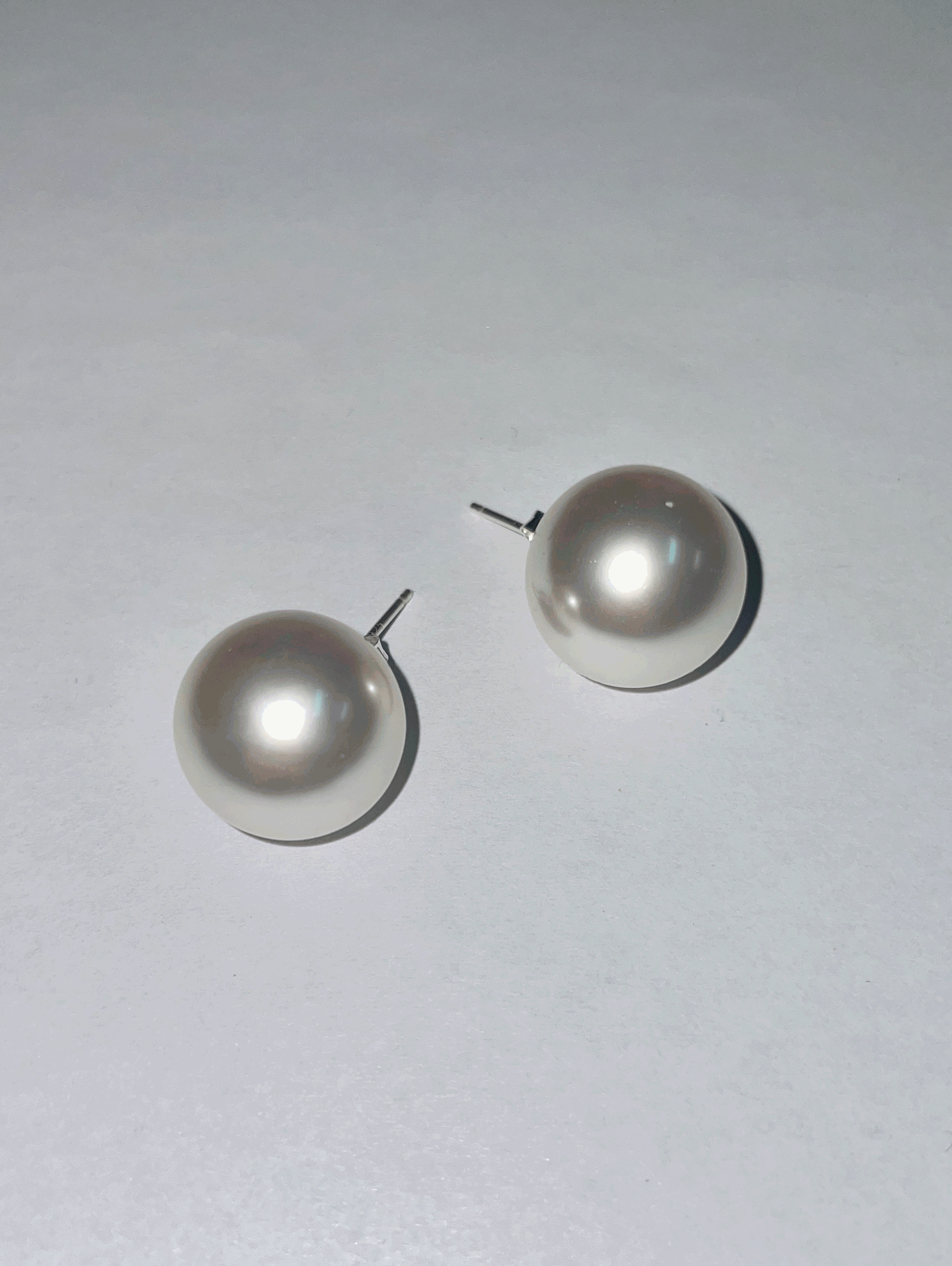 Big pearl earring (16mm)