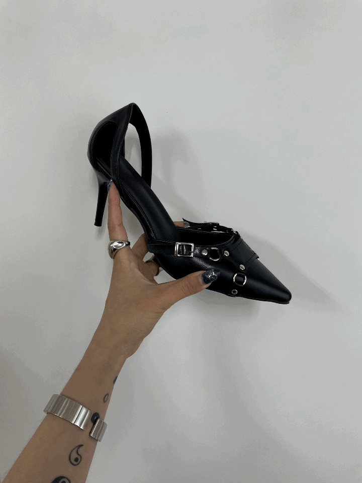 Buckle stiletto heel