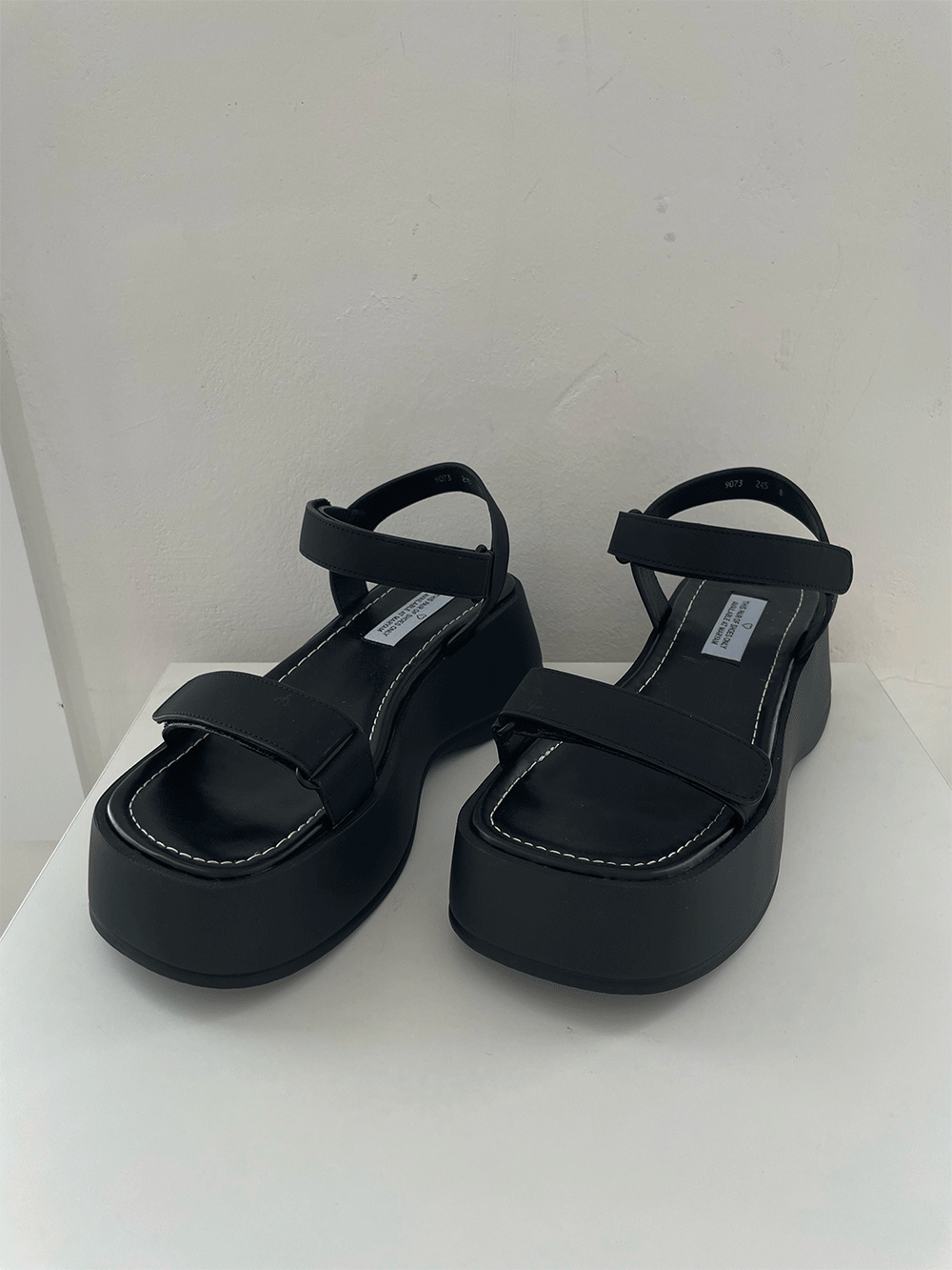 Velcro platform sandals
