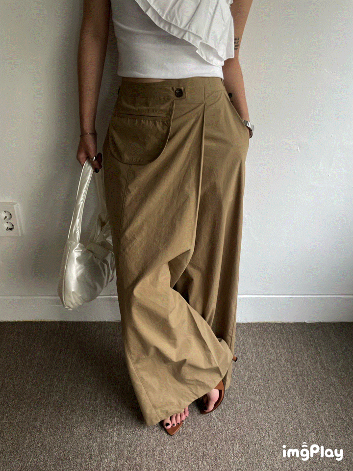 Pocket wide pants