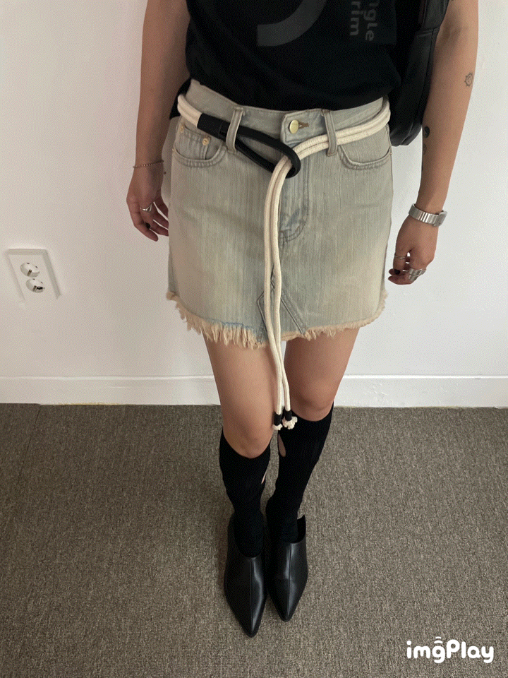 One mini skirt