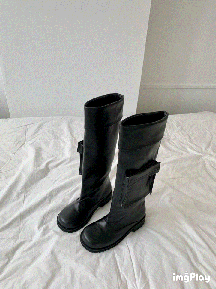 Pocket long boots (바로배송)
