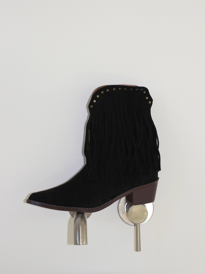 Western fringe boots