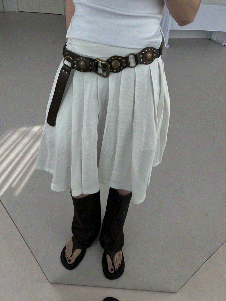 Tex pleats middle skirt (오뮤즈 추천)