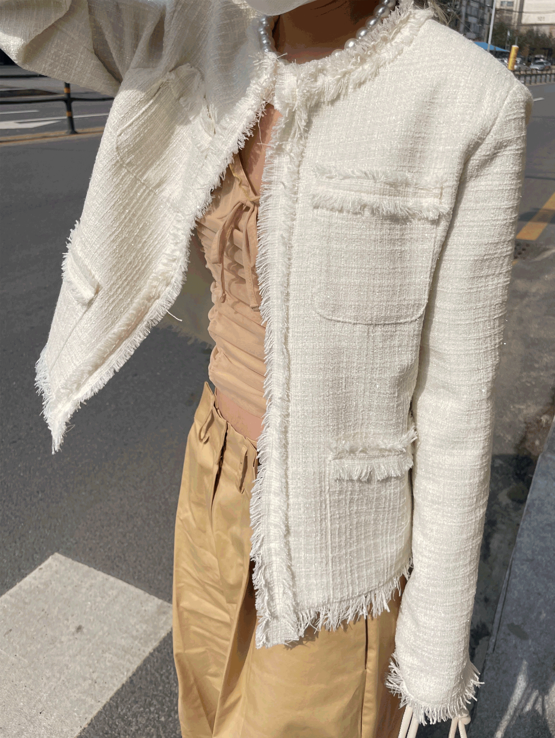 Muse tweed jacket (바로배송)