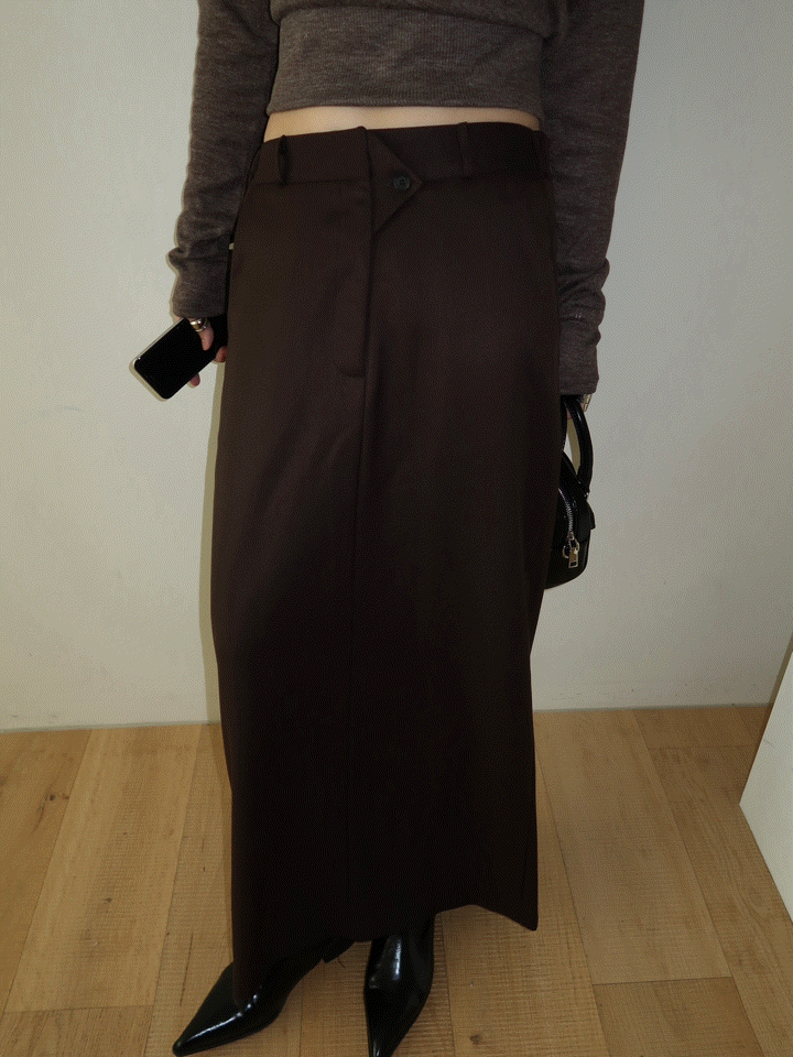 Triangle long skirt