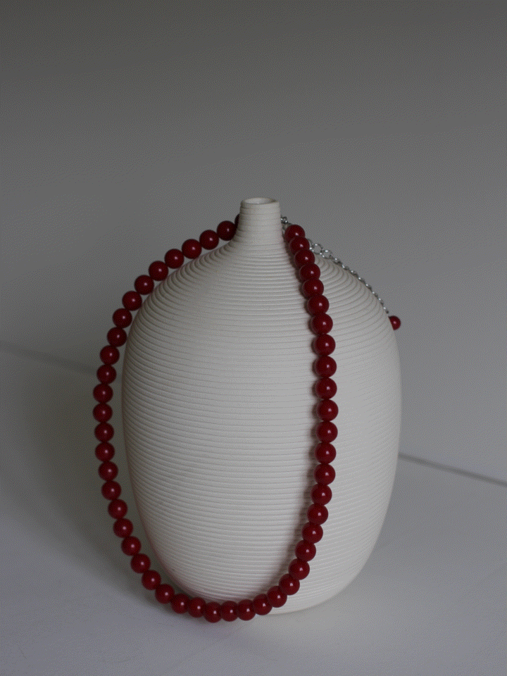 Red marble necklace (오뮤즈 추천)