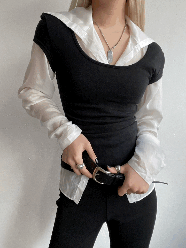 Muse lay blouse (바로배송)
